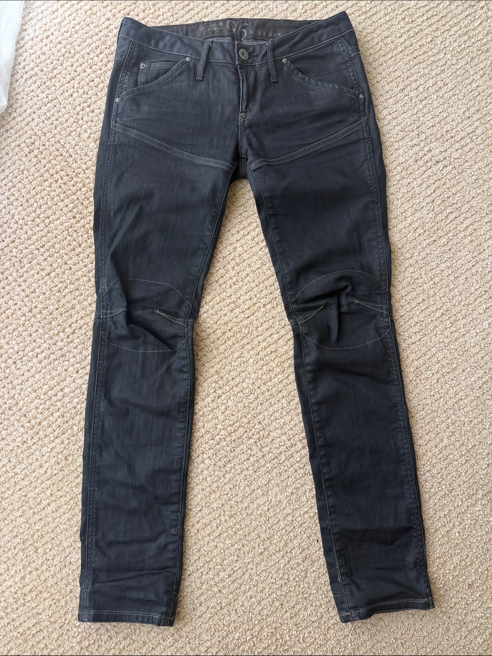 G-STAR Women Elwood Heritage Narrow Straight Slim Stretch Jeans Size W27 L32